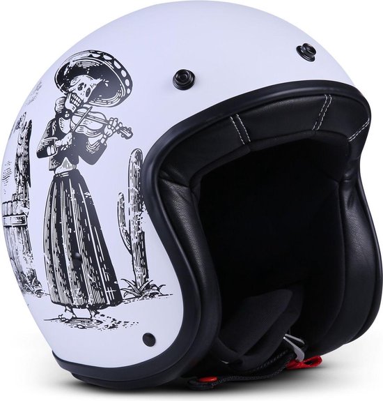Rebel R10 Skeleton, casque moto ou scooter Hells angels, XL, tour de tête  61-62cm | bol.com