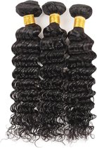 Braziliaanse Remy weave - 22  inch - diep golf hair extensions - 3  bundel menselijke haren