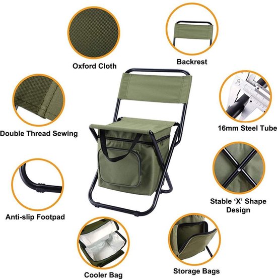 Sac à Dos Pliant Avec Chaise Glacière - Samsonite - Camping Pêche Rando
