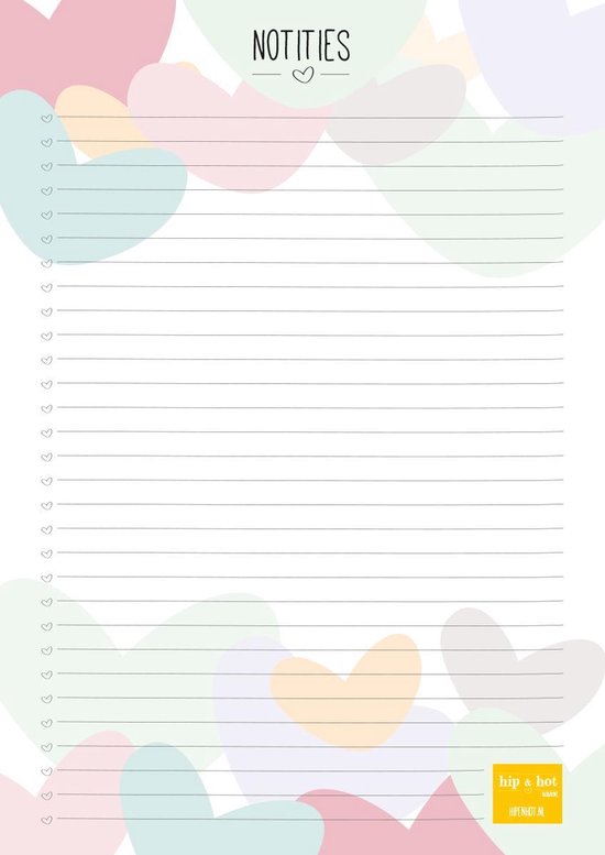 Foto: Notitieblok afscheurbaar a5 100 vel fsc papier noteblock schrijfblok boodschappenlijst notities