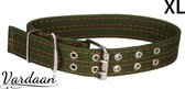 Hondenhalsband - XL Halsband - Verstelbaar - Vardaan Hondenhalsband - Stevig Hondenriem - Medium tot Grote Ras - Groen - 65 cm lang - 4 cm breed