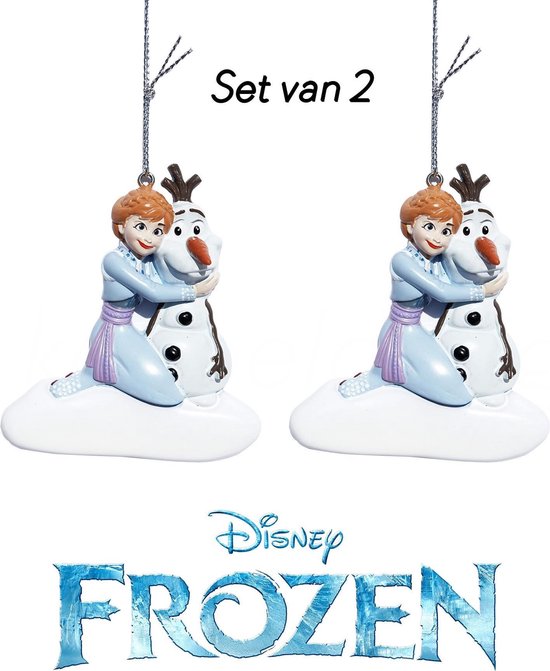 Walt Disney© Frozen ornamenten kerst Elsa + Olaf (Set van 2)