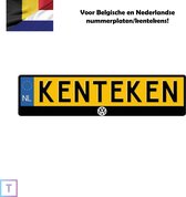 Volkswagen logo kentekenplaathouder/nummerplaathouder - Belgische en Nederlandse kentekens