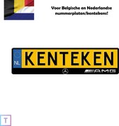 Mercedes AMG kentekenplaathouder/nummerplaathouder - Belgische en Nederlandse kentekens