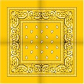 6 pièces - Paisley Bandanas - Paisley Farmers Handkerchief - Bandana - foulard - jaune