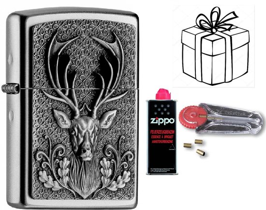 Foto: Geschenkset zippo zippo met zippo benzine en vuursteentjes uniek cadeau