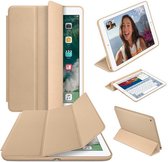 Tablethoes Geschikt voor: Samsung Galaxy Tab S6 Lite - 10.4 inch Ultraslanke Hoesje Tri-Fold Cover Case - Goud