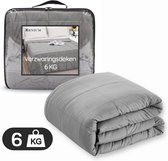 Xenium Verzwaringsdeken 6 kg – Weighted blanket – 150 x 200 cm – Microfiber – Donkergrijs