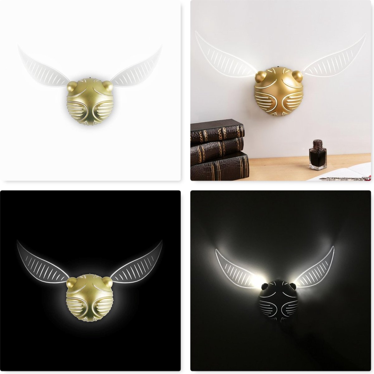Harry Potter Golden Snitch 2D String Lights 5055437935437 Golden