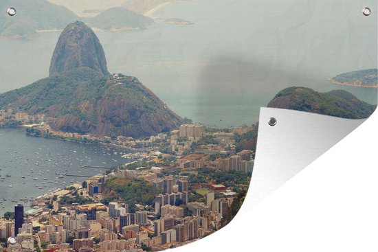 Décoration murale Statue - Rio de Janeiro - Skyline - 180x120 cm - Poster jardin