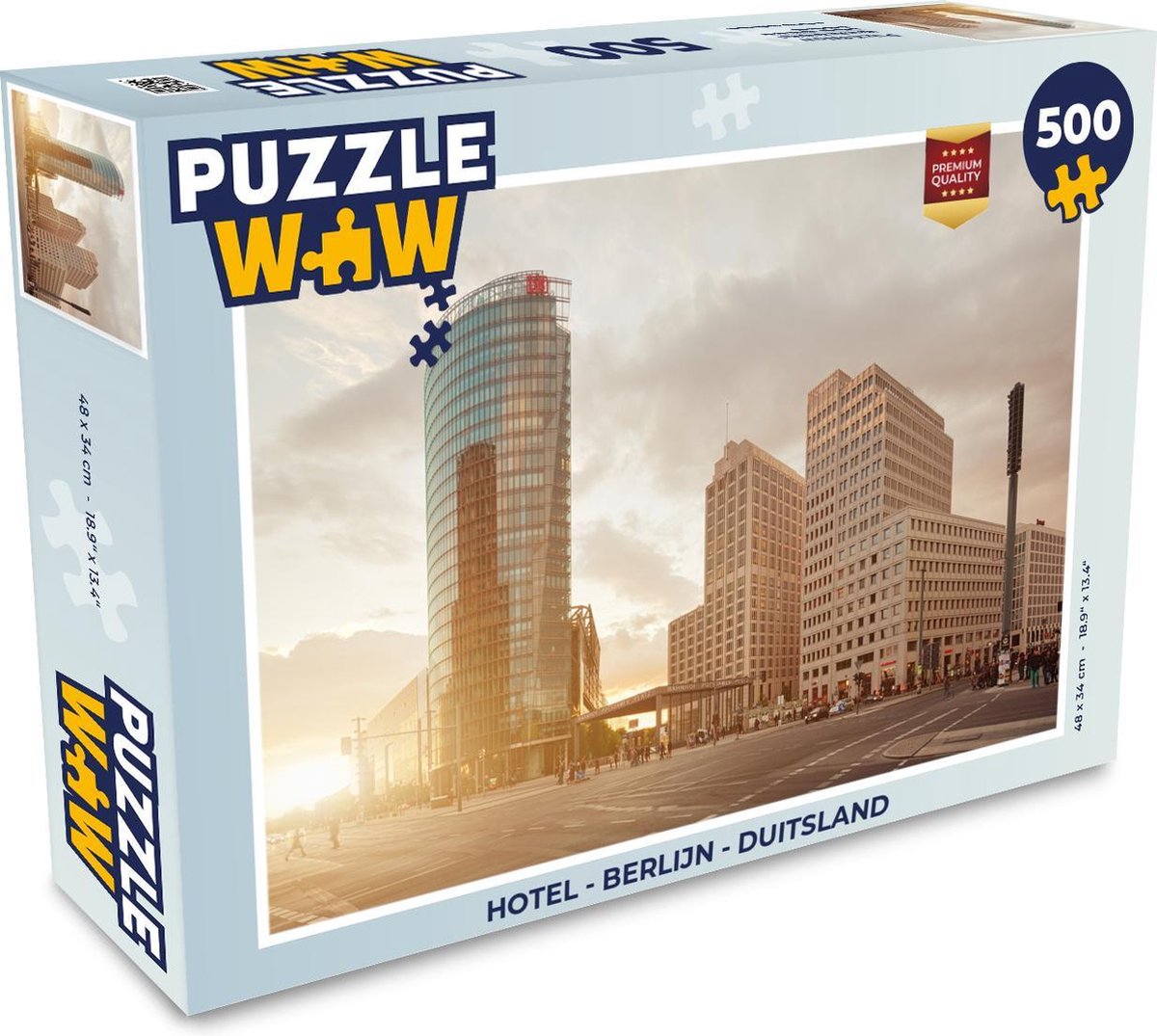 Afbeelding van product PuzzleWow  Puzzel Hotel - Berlijn - Duitsland - Legpuzzel - Puzzel 500 stukjes