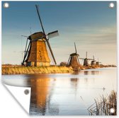 Tuinposters Molen - Water - Wieken - 50x50 cm - Tuindoek - Buitenposter