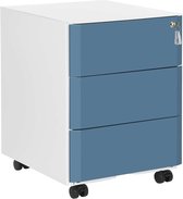 Nancy's Mobiele Ladeblok - Rol Container - 3 Lades - Ladeblok Bureau - Archiefkast - Ladeblokken - 39 x 46 x 53 cm