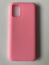 Siliconen back cover case - Geschikt voor Samsung Galaxy A02s - TPU hoesje Roze