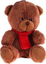 knuffelbeer junior 16 cm pluche donkerbruin