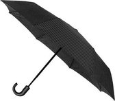 paraplu 31 x 98 cm aluminium/polyester zwart/wit