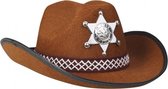 kinderhoed Sheriff junior one size lichtbruin