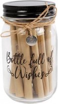 wenspot Make a wish 13 cm glas transparant
