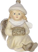 kerstfiguur engel handschoen 8,5 x 10,5 cr√®me