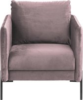 Lisomme Lynn velvet fauteuil roze