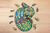 Eco Wood Art - Houten Legpuzzel - Kameleon - 195 - 37x28x0,5cm - Kartonbox