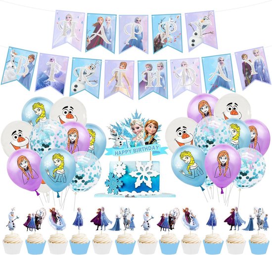 38-delige van - Frozen versiering - Frozen verjaardag - Frozen -... | bol.com