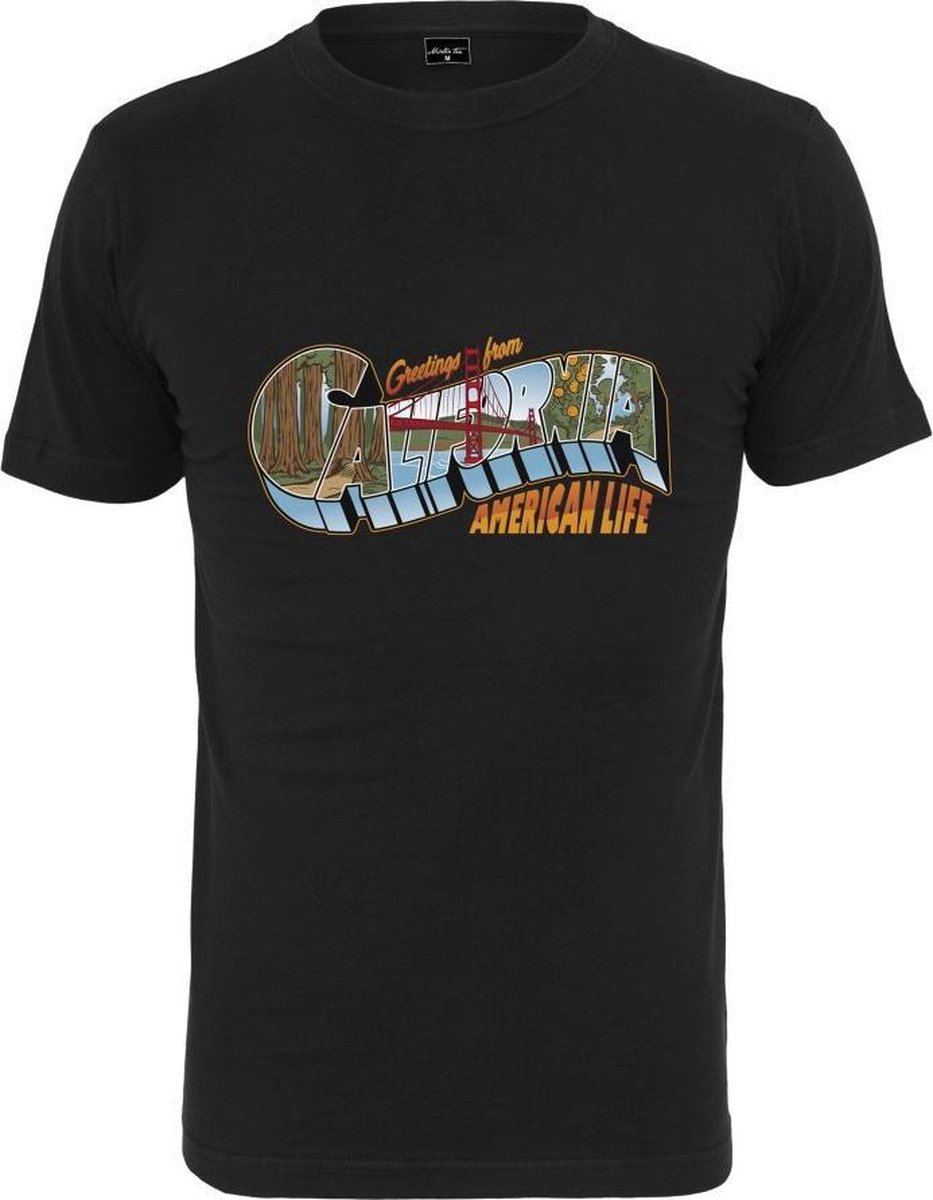 Mister Tee American Life Greetings Heren T-shirt XL Zwart