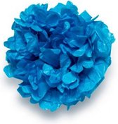 decoratiebloemen 30 cm blauw 3 stuks