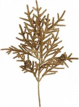 versiering coniferen 22 x 53 cm goud
