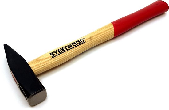 Steelwood Bankhamer – 200 gr – Gelakte houten steel – Ringwig bevestiging