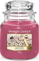 Bougie Parfumée Medium Yankee Candle - Merry Berry