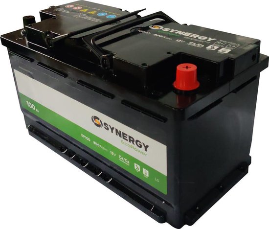 SYNERGY EcoPower 100Ah 800A 12V R+ - Batterie - Batterie au plomb Batterie  de... | bol.com