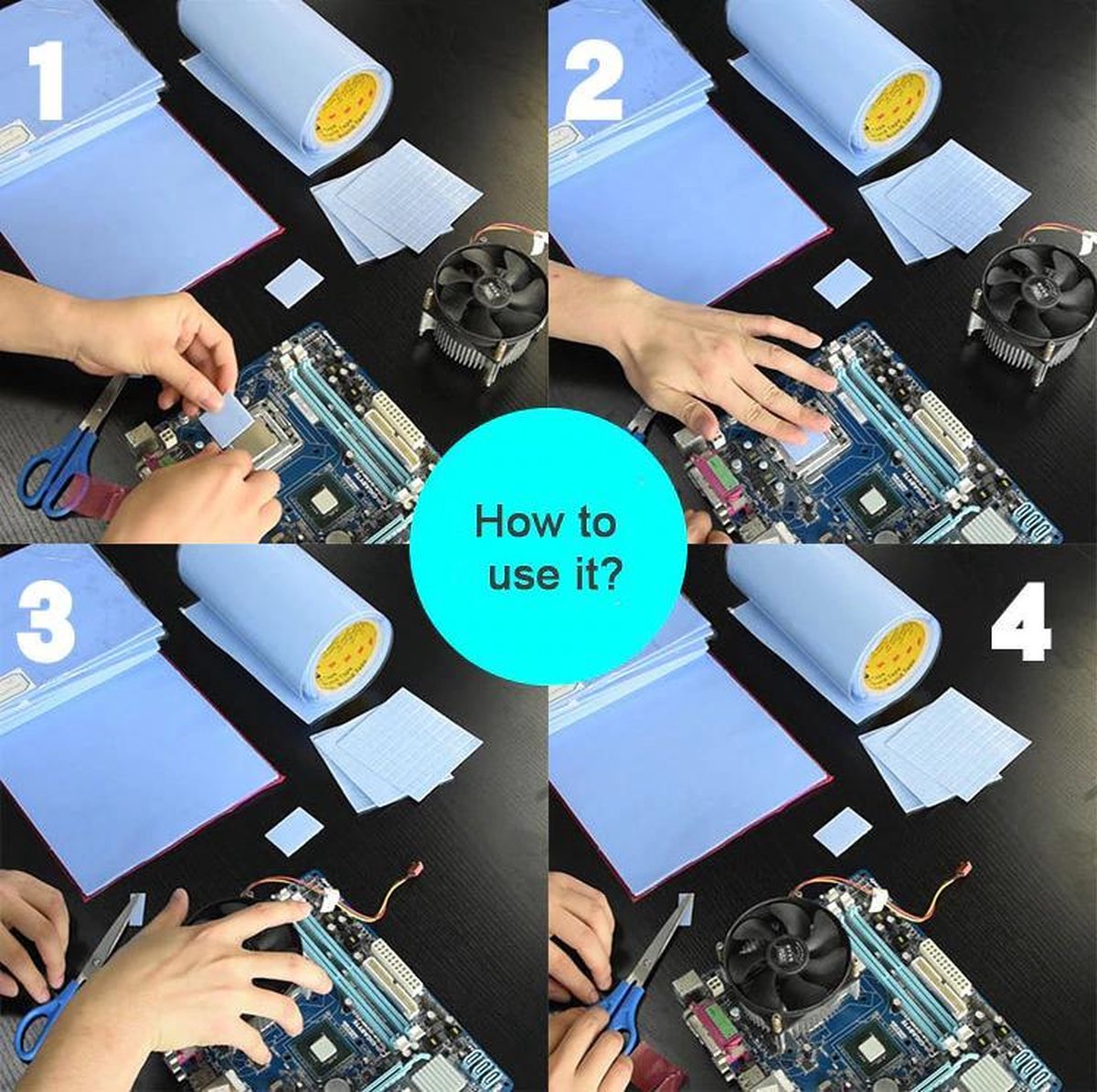 GEAR 3000® thermal pad – 10x10x1mm - Afbeelding 2