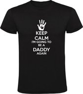 Keep Calm I'm Going to be a Daddy Again Heren T-shirt - papa - vader - ouders - baby - babyshower - verwachting - grappig