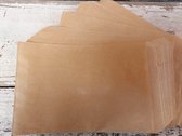 Papieren zakjes / cadeauzakjes 10x16 cm bruin 100 stuks