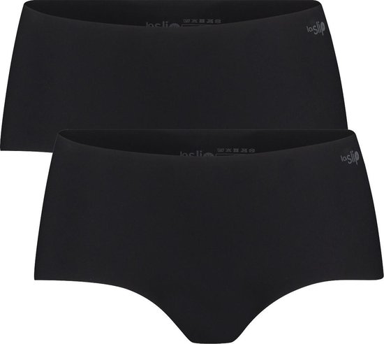 LaSlip - Basic - 2-Pack Midi - Zwart XL - Onderbroek Dames