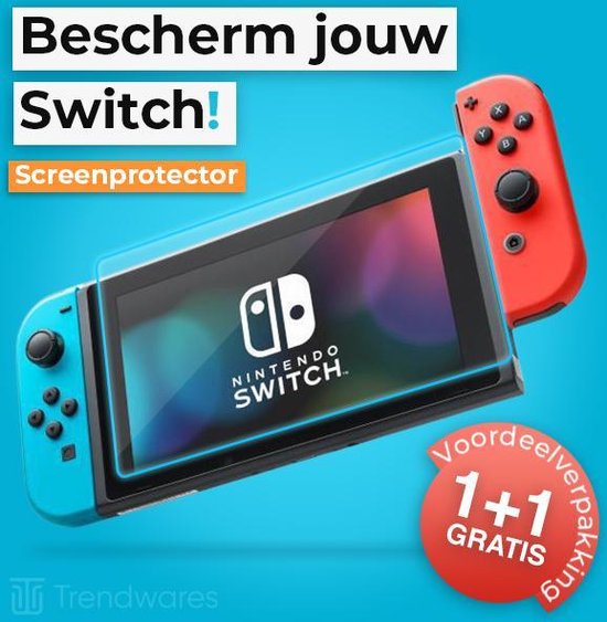 Trendwares® Gehard Glas Screenprotector - 2 stuks - Geschikt voor Nintendo Switch - Accessoires voor Nintendo Switch