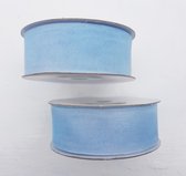 2 rollen chiffon lint licht blauw - lint -chiffon - blauw - naaien - diy