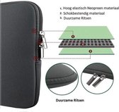 Laptop sleeve voor  Acer Nitro -  hoes - extra bescherming - Dubbele Ritssluiting - Soft Touch - spatwaterbestendig - 14,6 inch ( Grijs )