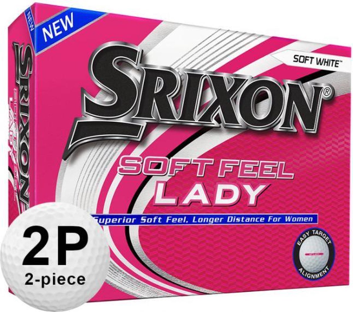 SRIXON SOFT FEEL LADY 12- PACK White