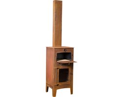 KNOER Outdoor Oven voorzien van deur en hittebestendig glas