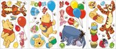 muurstickers Winnie the Pooh vinyl 38 stuks