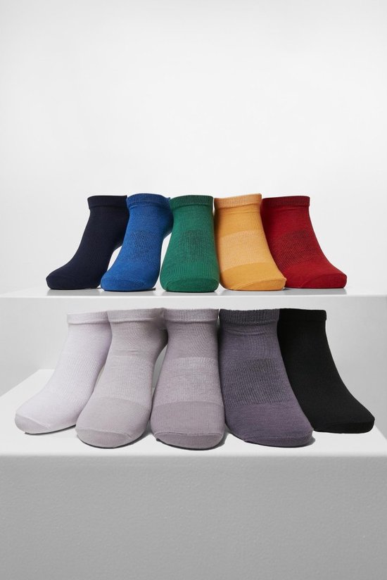 Urban Classics - Recycled Yarn Sneaker 10-Pack Sokken - 39/42 - Multicolours