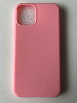 Siliconen back cover case - Geschikt voor iPhone 11 Pro - TPU hoesje Roze