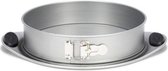 springvorm met siliconen grepen 26 cm staal zilver