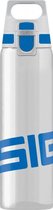 drinkfles Total Clear One 750 ml transparant/blauw