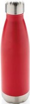 thermosfles 25,8 cm 500 ml RVS rood/zilver