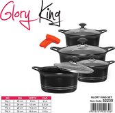 Ligne Glory King - Ensemble de casseroles 10 pièces - Revêtement en céramique - Grijs - SANS PFOA