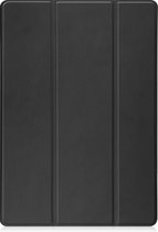 Hoes Geschikt voor Samsung Galaxy Tab S7 FE Hoes Tri-fold Tablet Hoesje Case Met Uitsparing Geschikt voor S Pen - Hoesje Geschikt voor Samsung Tab S7 FE Hoesje Hardcover Bookcase - Zwart