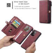 Bordeaux Portemonnee hoesjes Samsung Galaxy A52